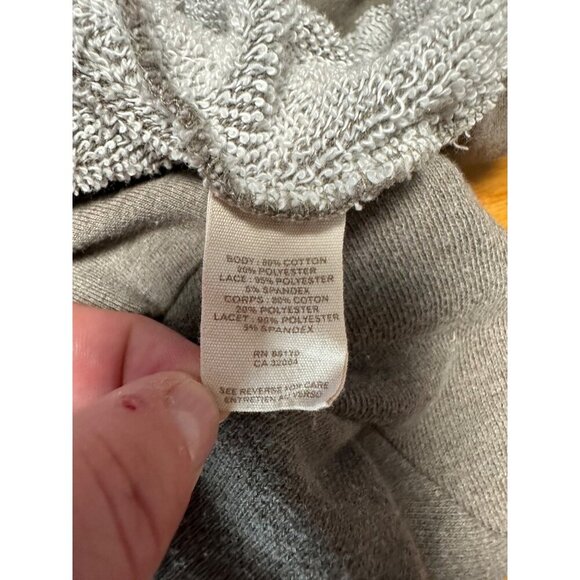 Free People Floral Lace Boat Neck Oversized Long Sleeves Sweatshirt Size L - Picture 7 of 8